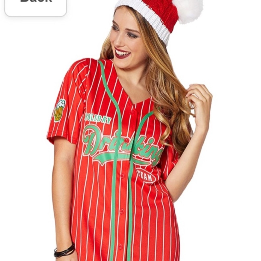 Spencer’s Christmas Drinking Team Jersey Ugly Christmas Shirt